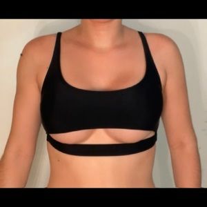 Black spaghetti strap versatile top